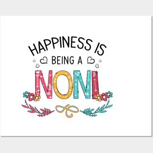 Happiness Is Being A Noni Wildflowers Valentines Mothers Day Posters and Art